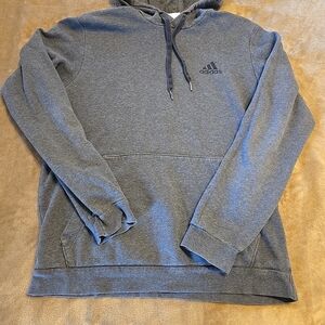 Adidas Men's Charcoal Hoodie Pullover Size Medium Preowned